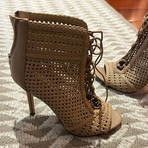Sam Edelman leather lace up booties